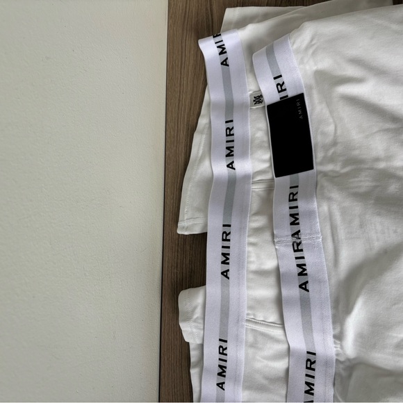 AMIRI Two-Pack White Logo Patch Boxer Briefs Sz XXL NEW - Picture 9 of 9
